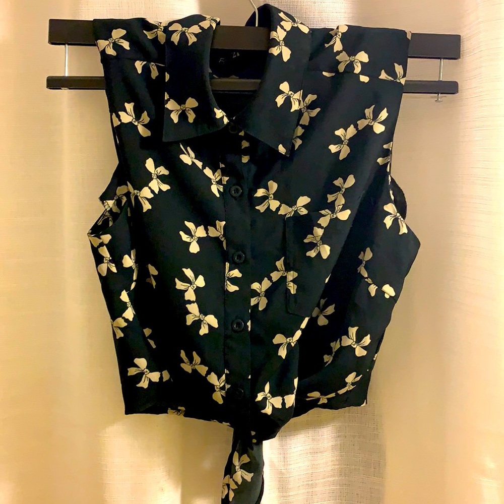 Tie waist blouse